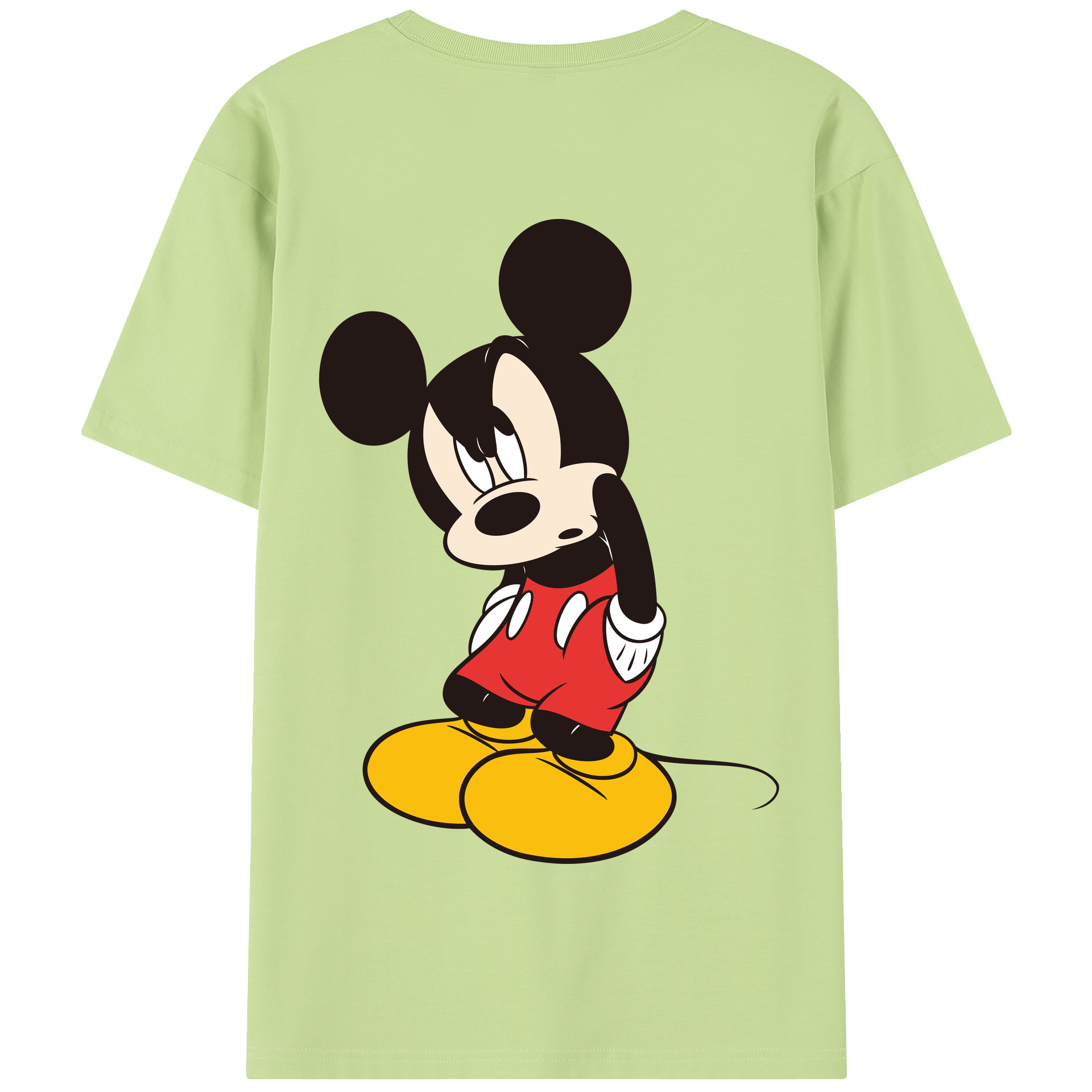 （画像用） ミッキーマウス Mickey Mouse 綿100％半袖Tシャツ（背面プリント）